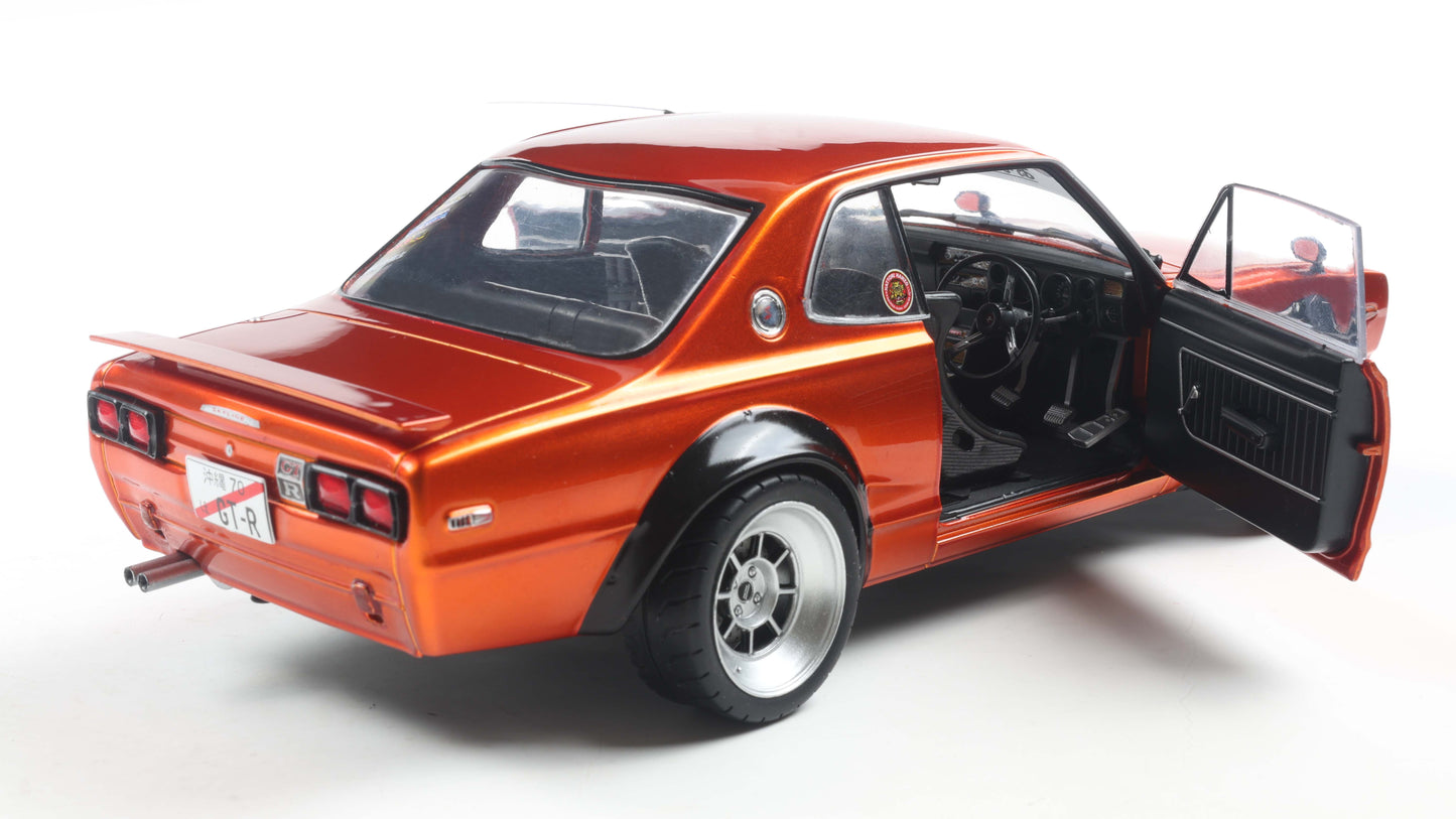 PRECOMMANDE - NISSAN SKYLINE (C10) HAKOSUKA SOLIDO WORKS ORANGE METALLIC 1970 - Solido - 1/18