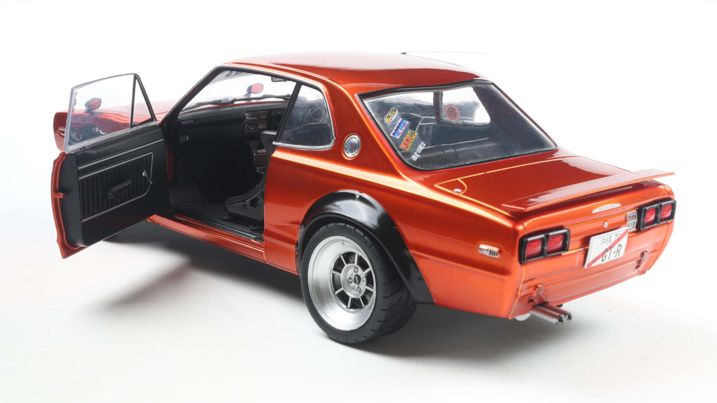 PRECOMMANDE - NISSAN SKYLINE (C10) HAKOSUKA SOLIDO WORKS ORANGE METALLIC 1970 - Solido - 1/18