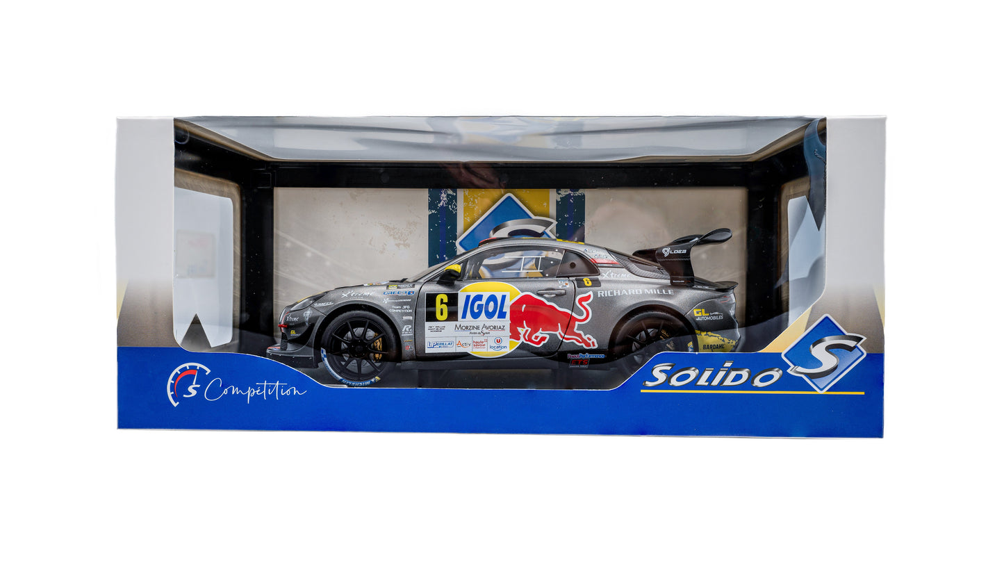 ALPINE A110 RGT+ GREY #6 S.LOEB / L.GODEY RALLYE DU MONT BLANC 2 - Solido - 1/18