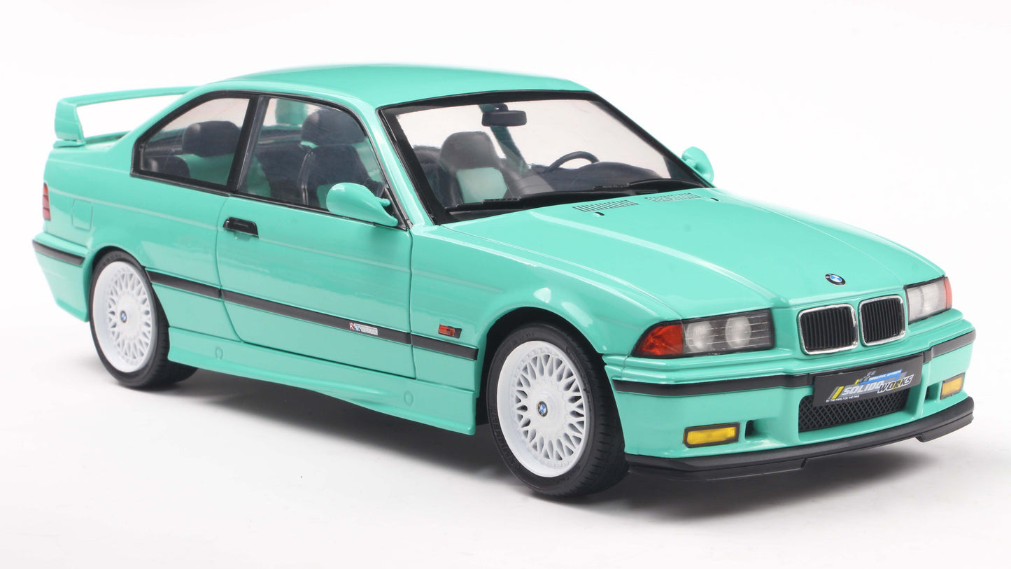 BMW E36 M3 COUPE SOLIDO WORKS MINT GREEN 1991 - Solido - 1/18
