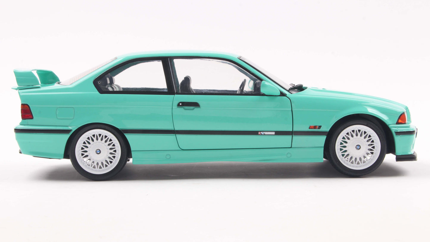 BMW E36 M3 COUPE SOLIDO WORKS MINT GREEN 1991 - Solido - 1/18