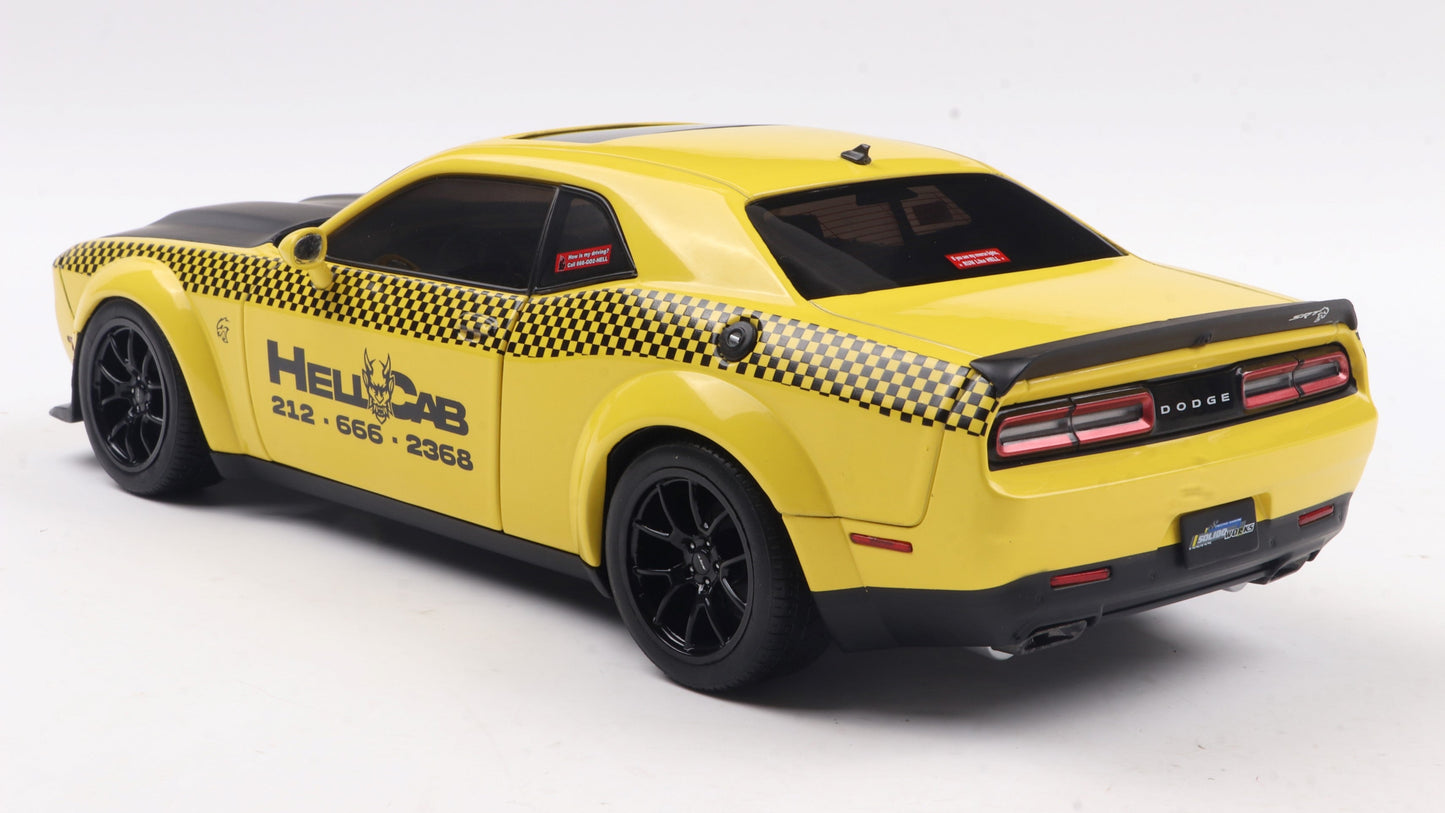 PRECOMMANDE - DODGE CHALLENGER SRT HELLCAT REDEYE WIDEBODY NYC HELLCAB 2023 - Solido - 1/18