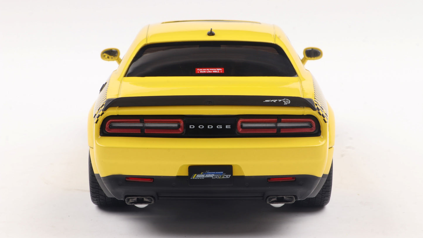 PRECOMMANDE - DODGE CHALLENGER SRT HELLCAT REDEYE WIDEBODY NYC HELLCAB 2023 - Solido - 1/18