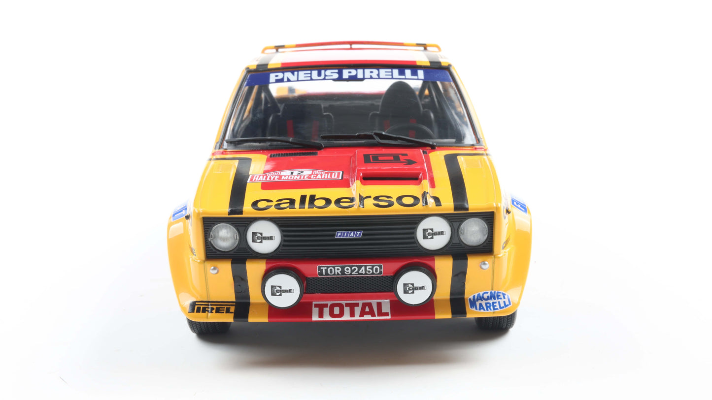 Précommande - FIAT 131 ABARTH YELLOW #12 M.MOUTON / ANNIE RALLYE DE MONTE-CARLO 1980 - Solido - 1/18