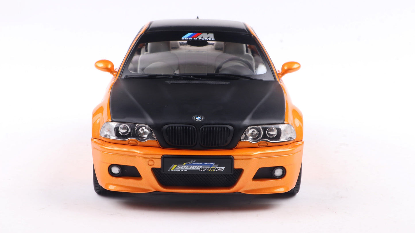 PRECOMMANDE - BMW E46 M3 COUPE SOLIDO WORKS ORANGE 2000 - Solido - 1/18
