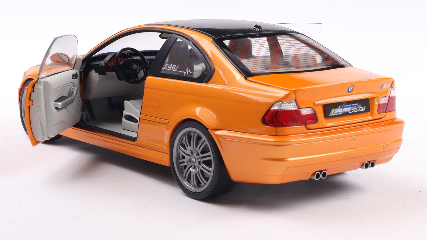PRECOMMANDE - BMW E46 M3 COUPE SOLIDO WORKS ORANGE 2000 - Solido - 1/18