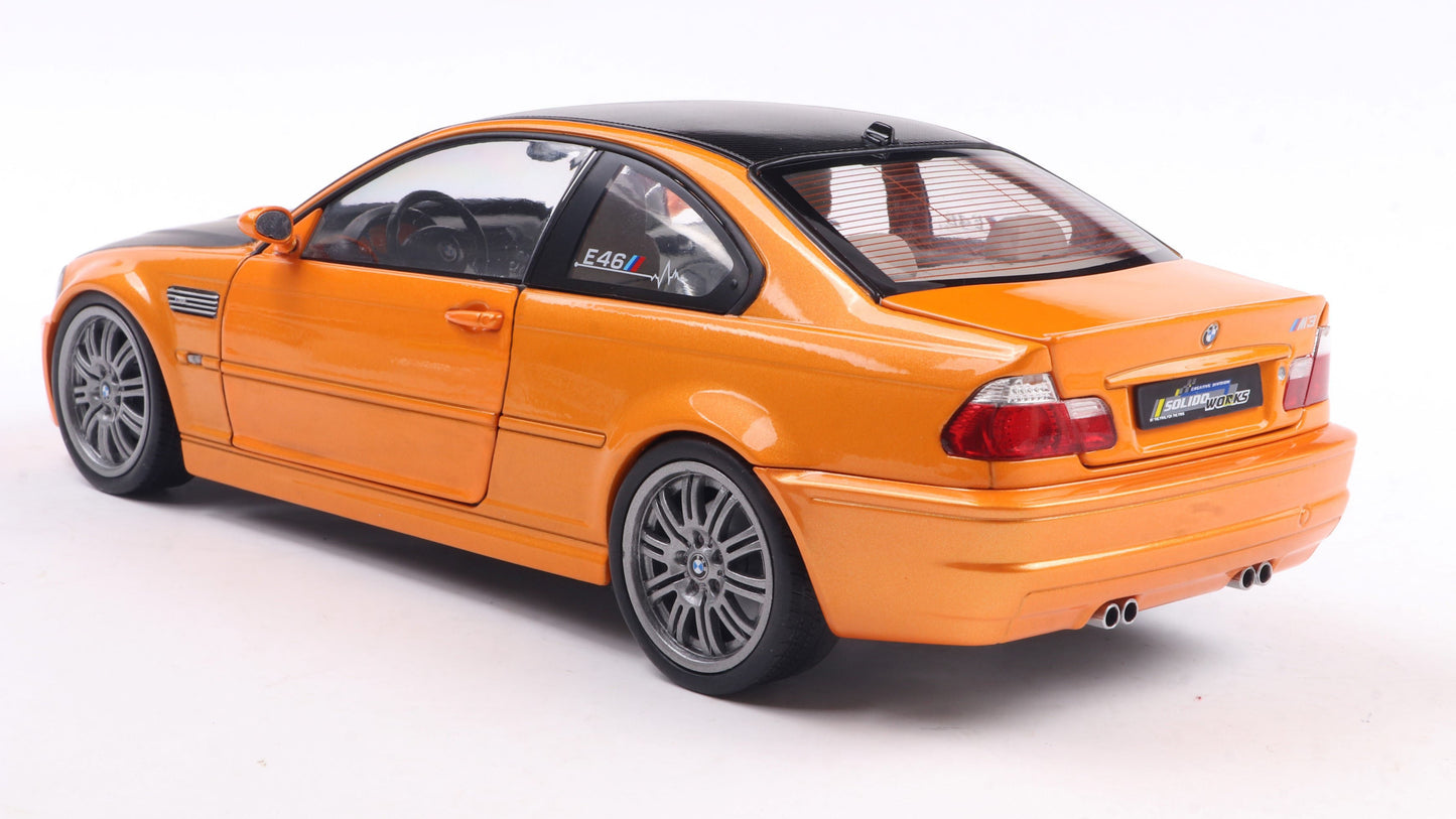 PRECOMMANDE - BMW E46 M3 COUPE SOLIDO WORKS ORANGE 2000 - Solido - 1/18