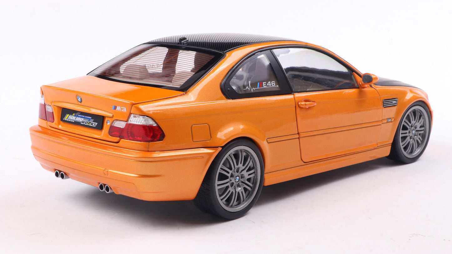 PRECOMMANDE - BMW E46 M3 COUPE SOLIDO WORKS ORANGE 2000 - Solido - 1/18