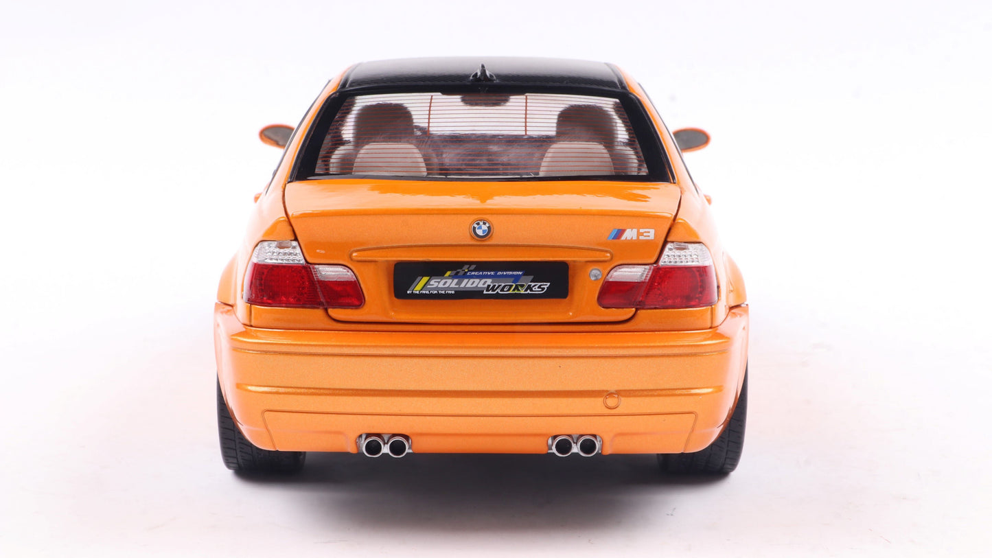 PRECOMMANDE - BMW E46 M3 COUPE SOLIDO WORKS ORANGE 2000 - Solido - 1/18