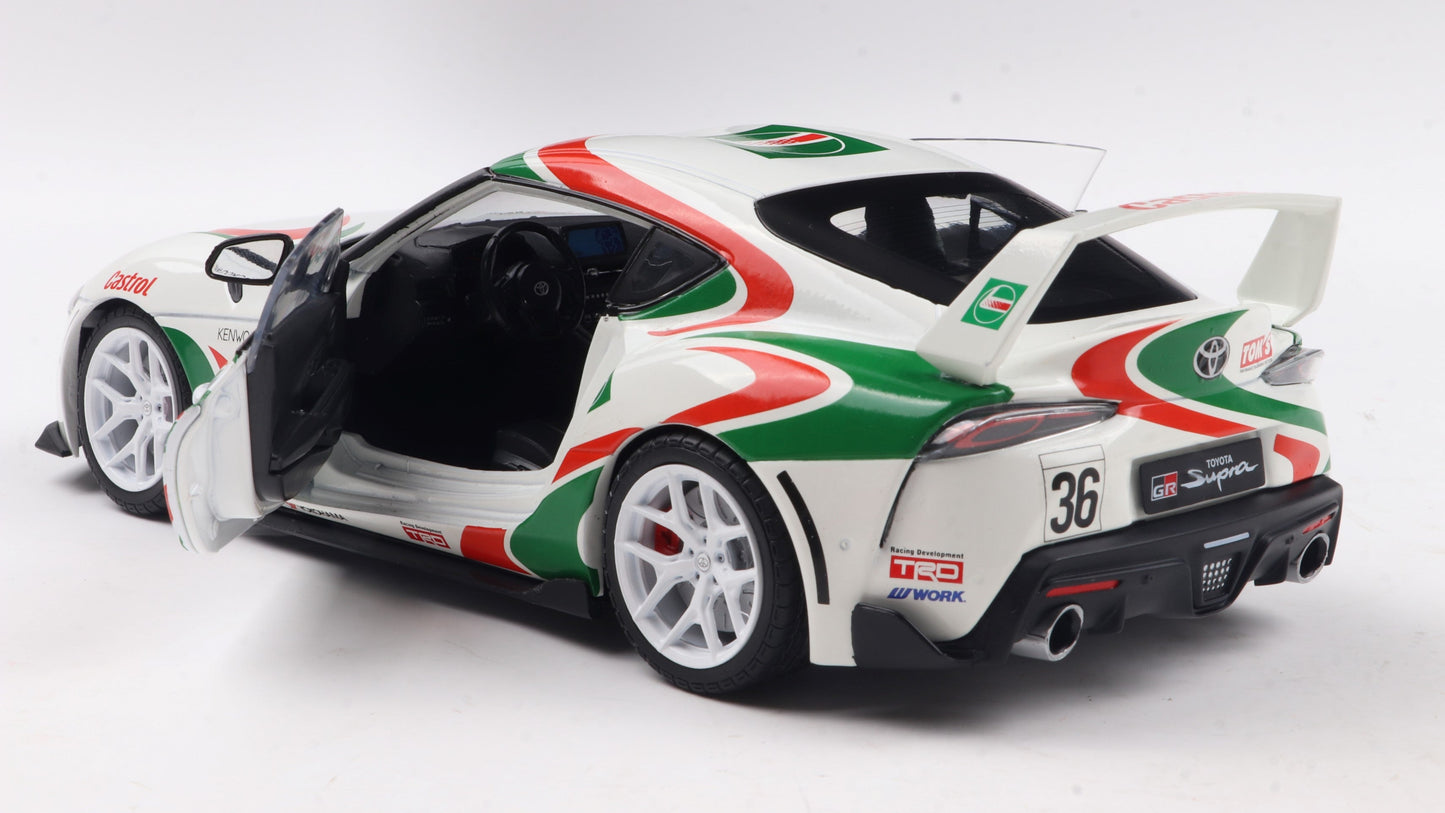 PRECOMMANDE - TOYOTA GR SUPRA TOYOTA RACING TRIBUTE WHITE 2024 - Solido - 1/18