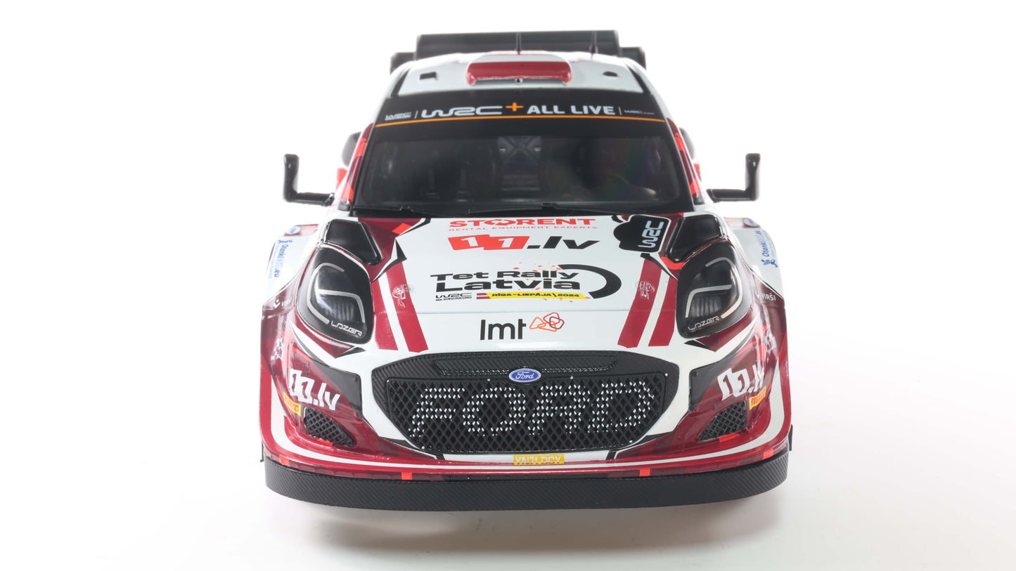 Ford puma Rallye Hybrid white #22 M.SESK R.FRANCIS - Solido - 1/18
