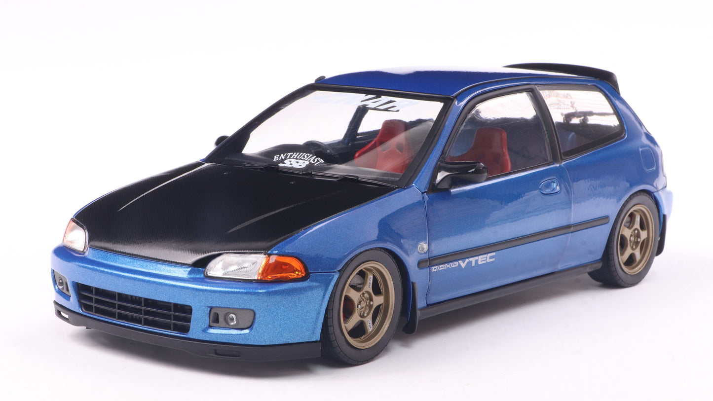 Honda civic (EG6) solido works cobalt blue - Solido - 1/18