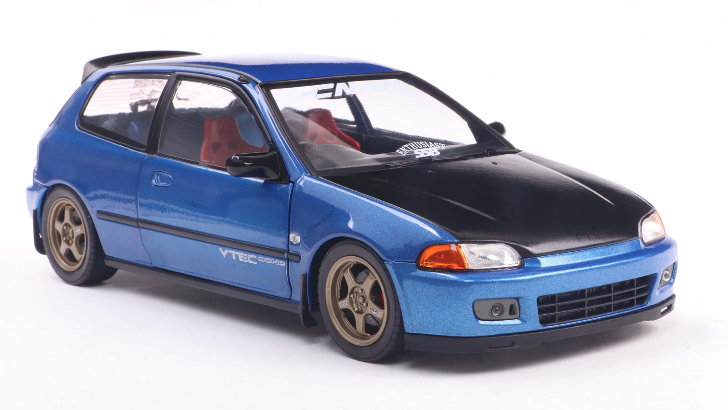 Honda civic (EG6) solido works cobalt blue - Solido - 1/18