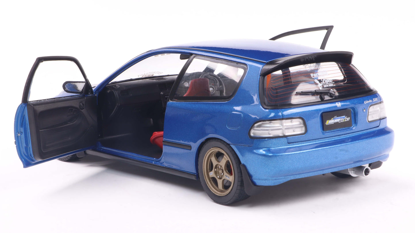 Honda civic (EG6) solido works cobalt blue - Solido - 1/18