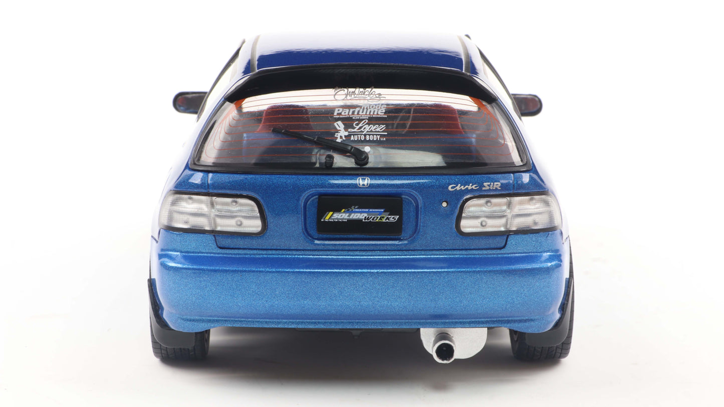 Honda civic (EG6) solido works cobalt blue - Solido - 1/18