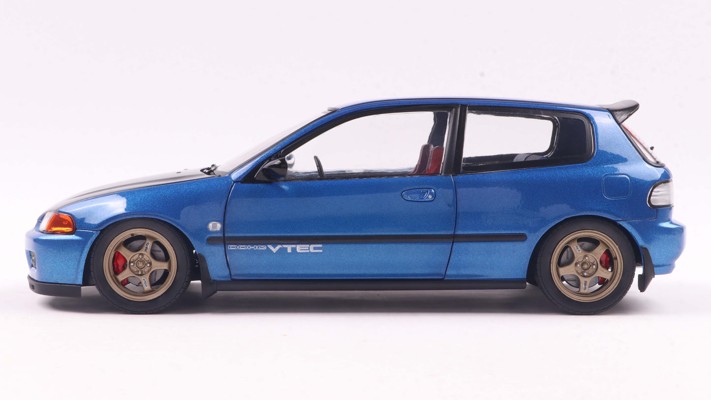 Honda civic (EG6) solido works cobalt blue - Solido - 1/18