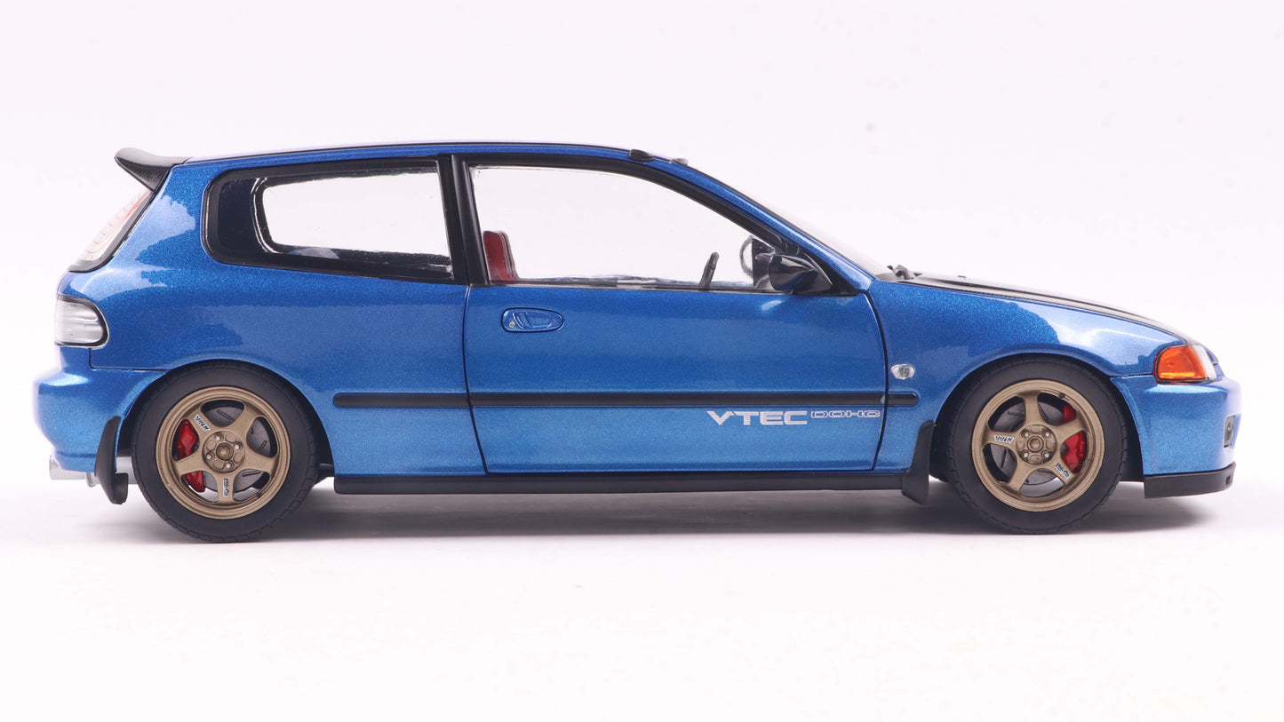 Honda civic (EG6) solido works cobalt blue - Solido - 1/18