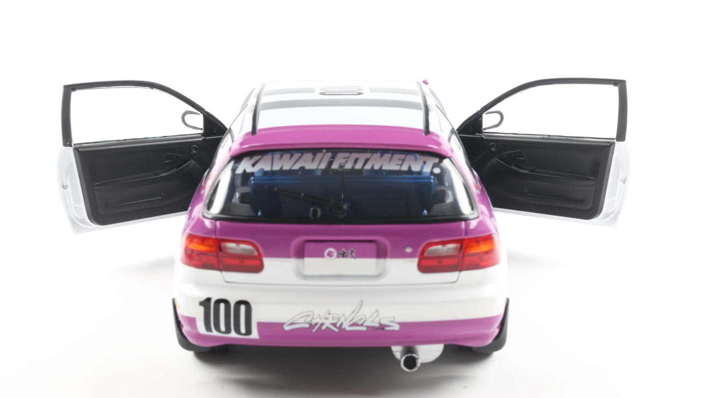 PRECOMMANDE - HONDA CIVIC (EG6) KAIDO RACER WHITE 1991 - Solido - 1/18