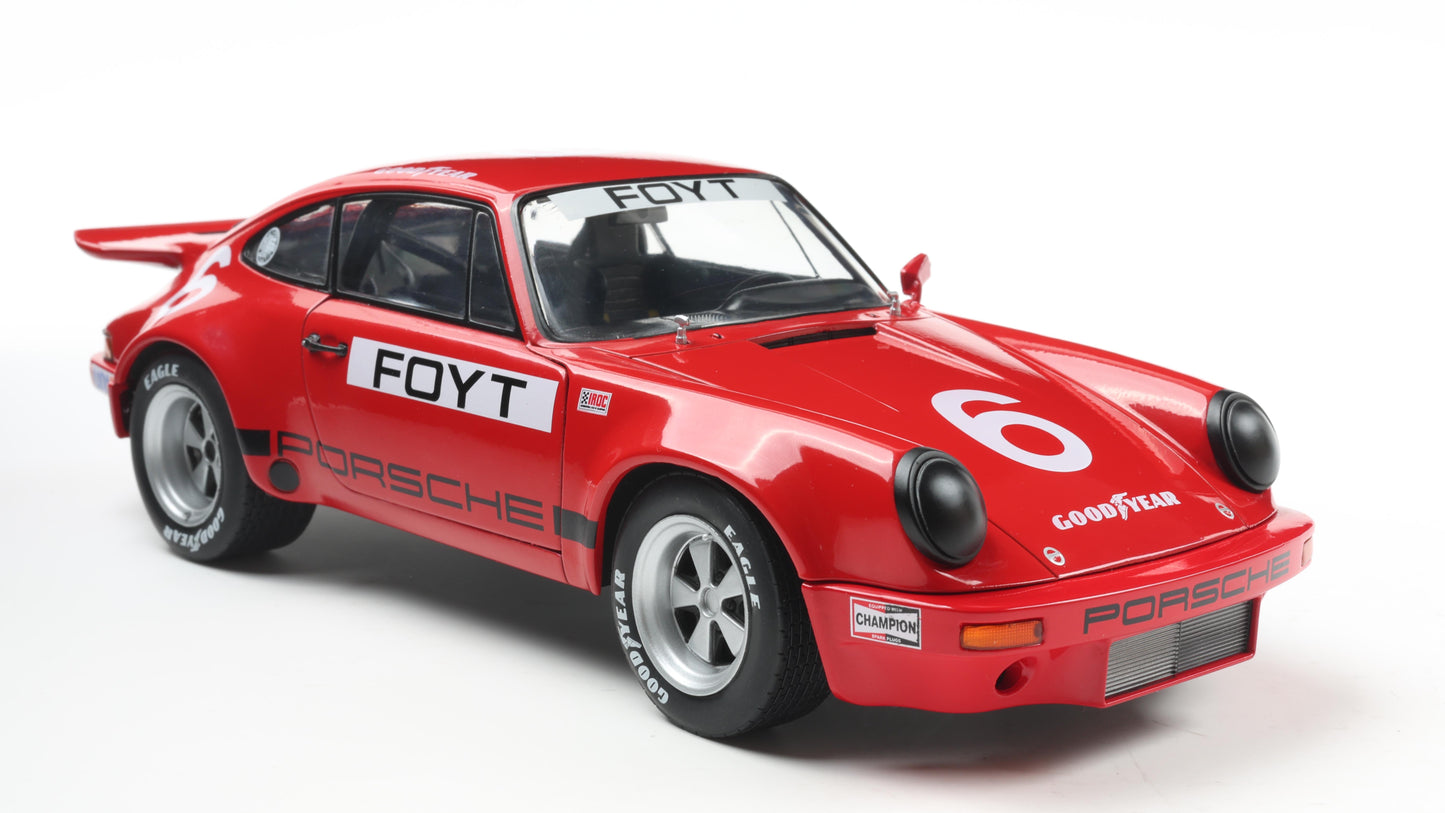 PRECOMMANDE - PORSCHE 911 IROC RED #6 FOYT IROC DAYTONA 1974 - Solido - 1/18