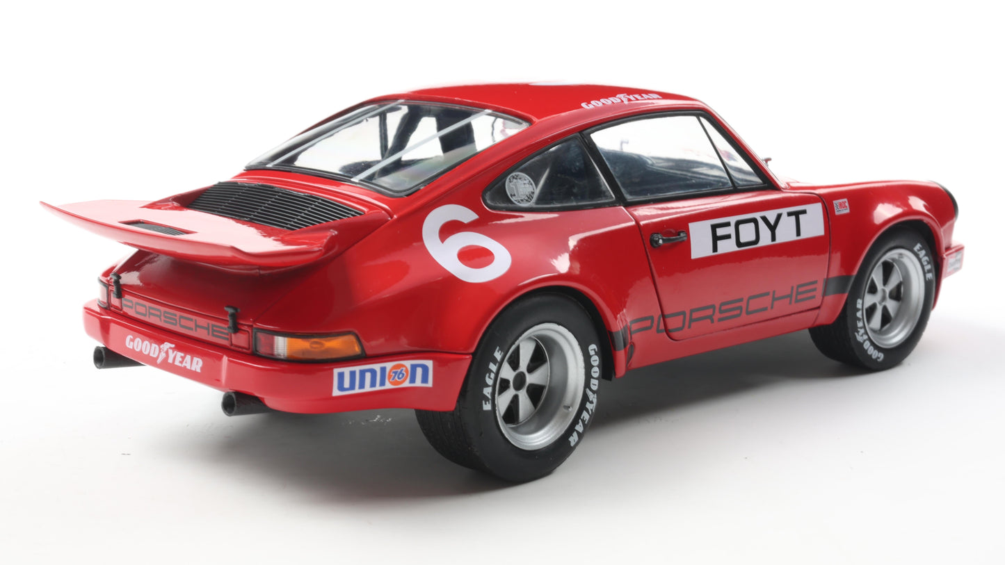 PRECOMMANDE - PORSCHE 911 IROC RED #6 FOYT IROC DAYTONA 1974 - Solido - 1/18