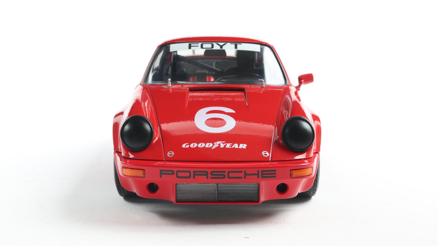 PRECOMMANDE - PORSCHE 911 IROC RED #6 FOYT IROC DAYTONA 1974 - Solido - 1/18