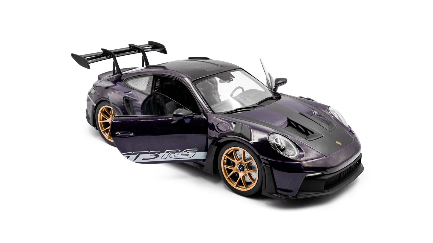 PRECOMMANDE - PORSCHE 911 GT3RS WEISSACH PACKAGE VIOLA PURPLE METALLIC 2024 - Solido - 1/18