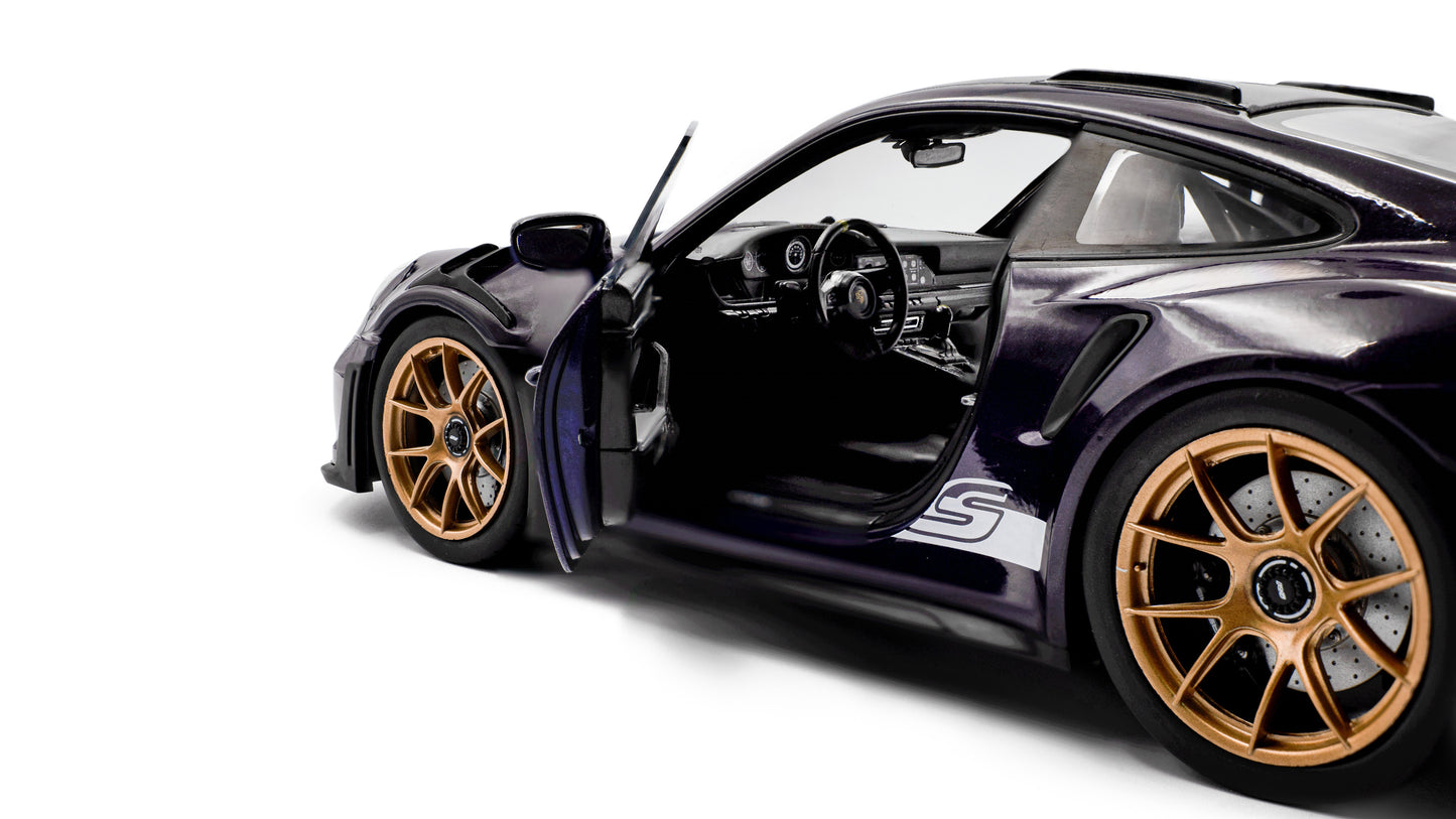 PRECOMMANDE - PORSCHE 911 GT3RS WEISSACH PACKAGE VIOLA PURPLE METALLIC 2024 - Solido - 1/18