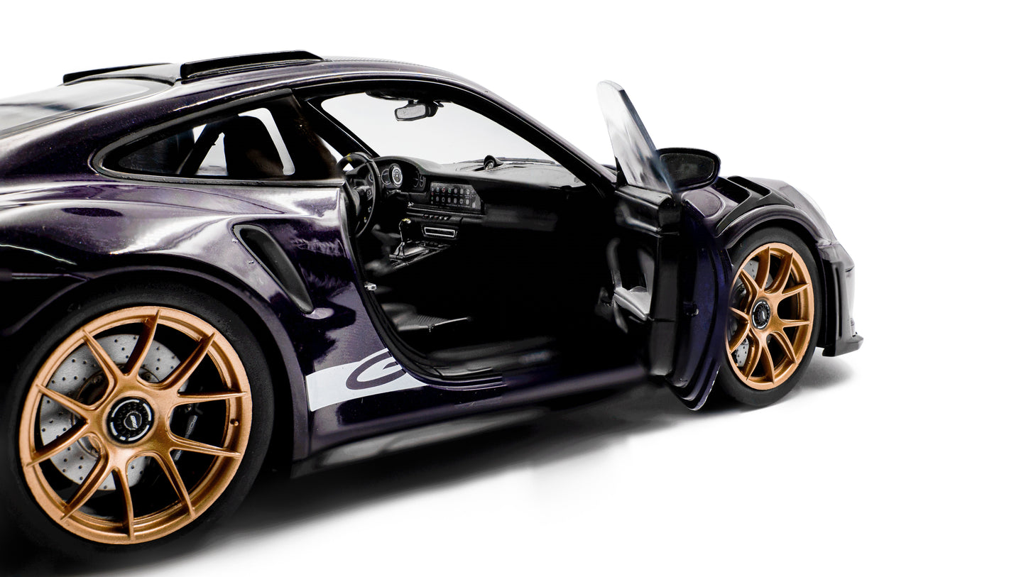 PRECOMMANDE - PORSCHE 911 GT3RS WEISSACH PACKAGE VIOLA PURPLE METALLIC 2024 - Solido - 1/18