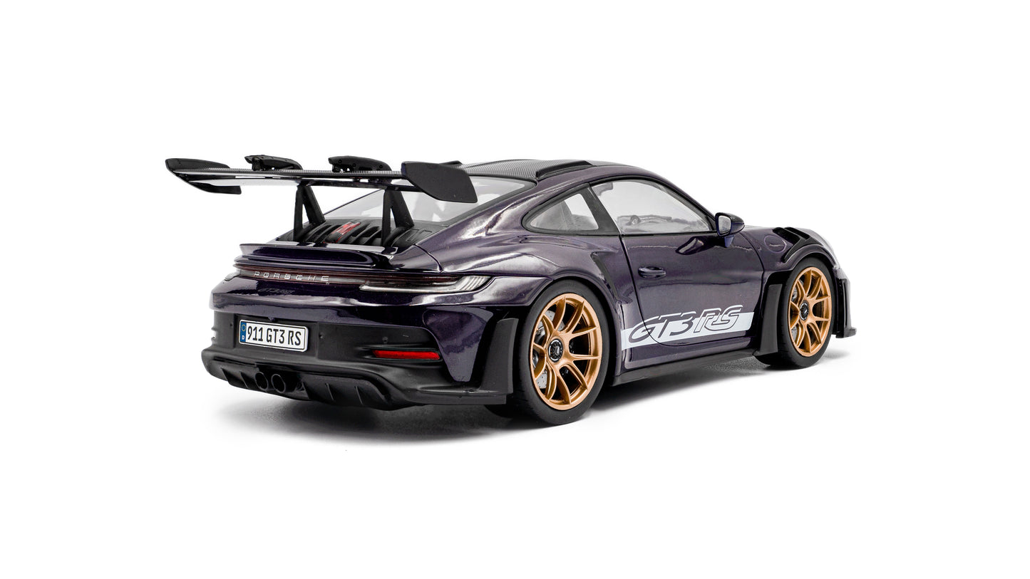 PRECOMMANDE - PORSCHE 911 GT3RS WEISSACH PACKAGE VIOLA PURPLE METALLIC 2024 - Solido - 1/18