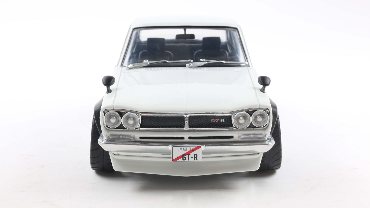 NISSAN SKYLINE (C10) HAKOSUKA SOLIDO WORKS PEARL WHITE 1970 - Solido - 1/18
