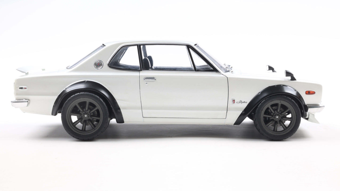NISSAN SKYLINE (C10) HAKOSUKA SOLIDO WORKS PEARL WHITE 1970 - Solido - 1/18