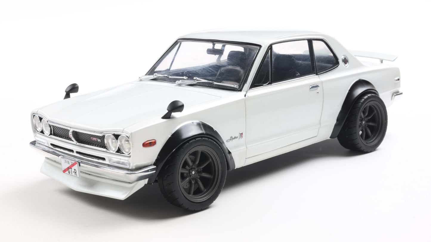 NISSAN SKYLINE (C10) HAKOSUKA SOLIDO WORKS PEARL WHITE 1970 - Solido - 1/18