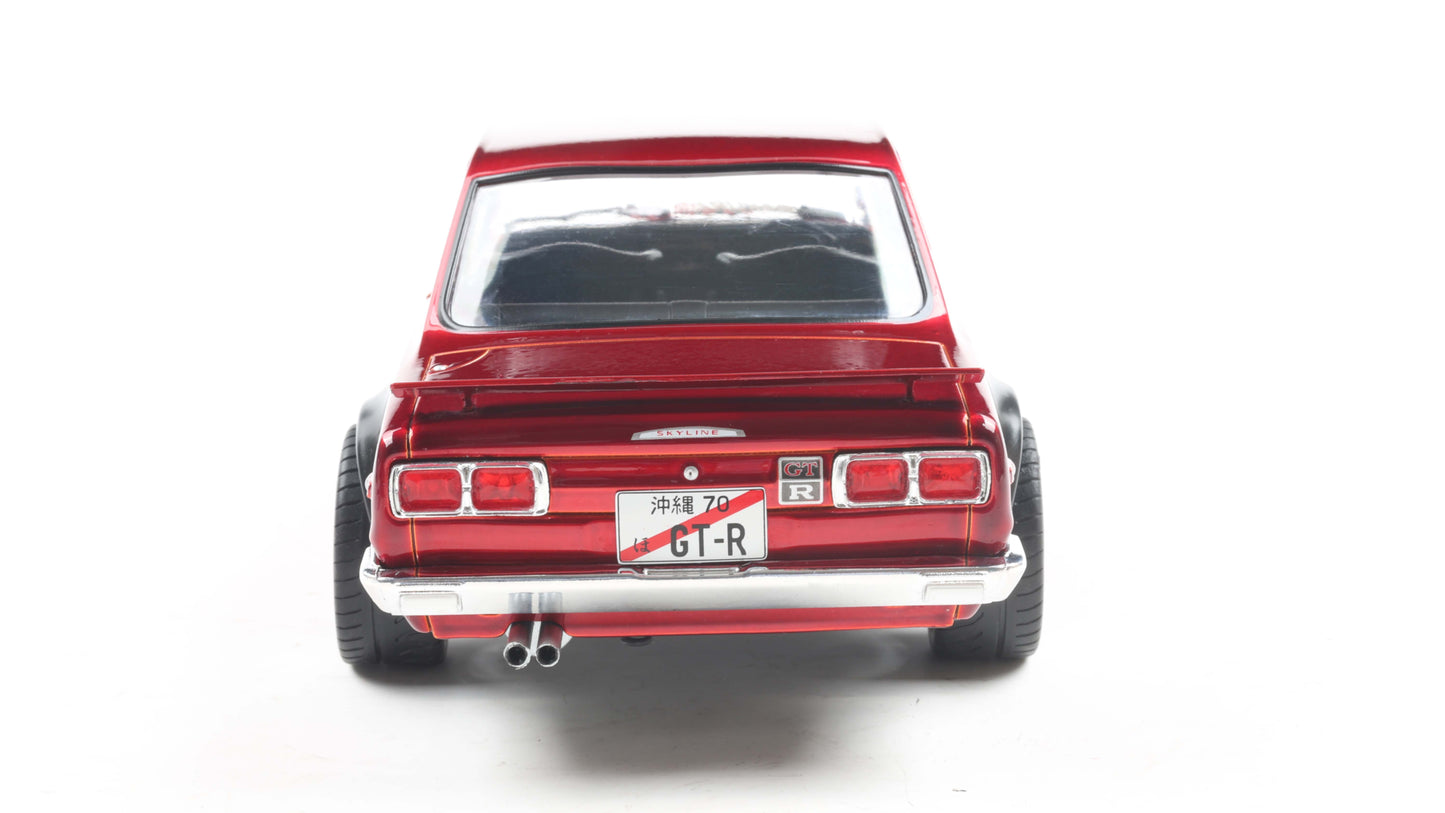 NISSAN SKYLINE (C10) HAKOSUKA SOLIDO WORKS RED METALLIC 1970 - Solido - 1/18