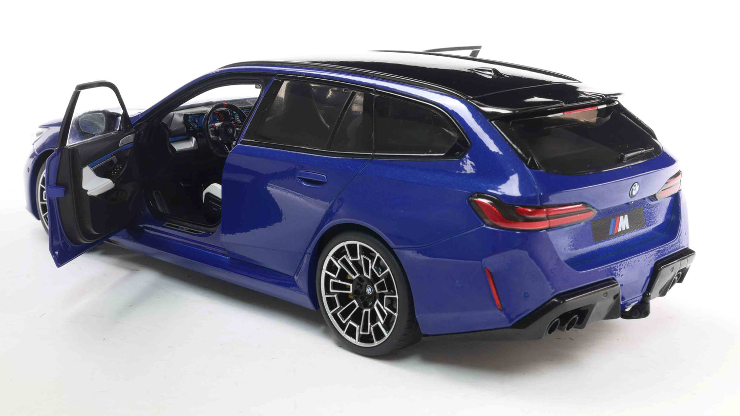 PRECOMMANDE - BMW M5 TOURING MARINA BAY BLUE METALLIC 2024 - Solido - 1/18
