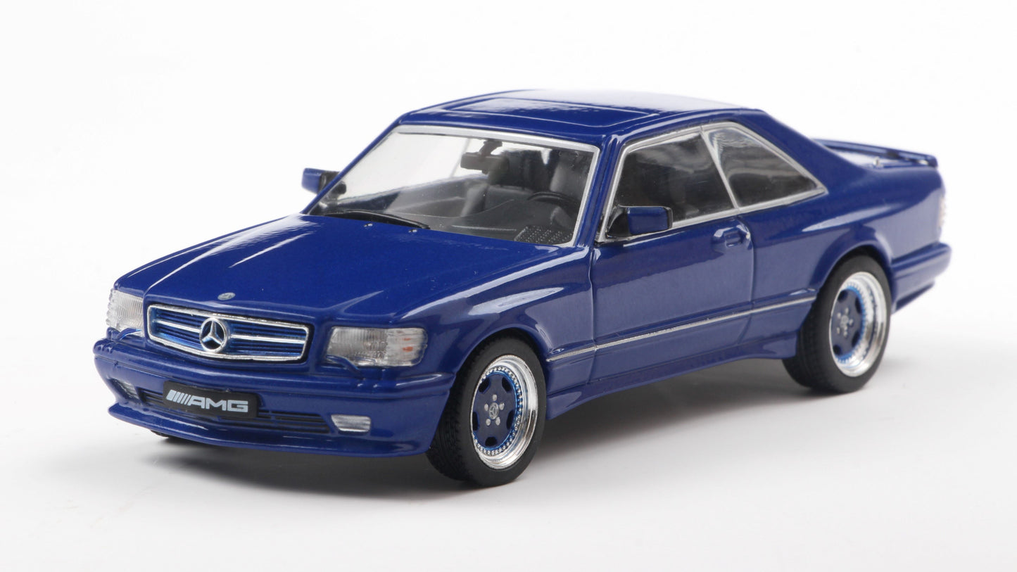Mercedes-Benz 560 SEC AMG widebody linarte blue pearl - Solido - 1/43