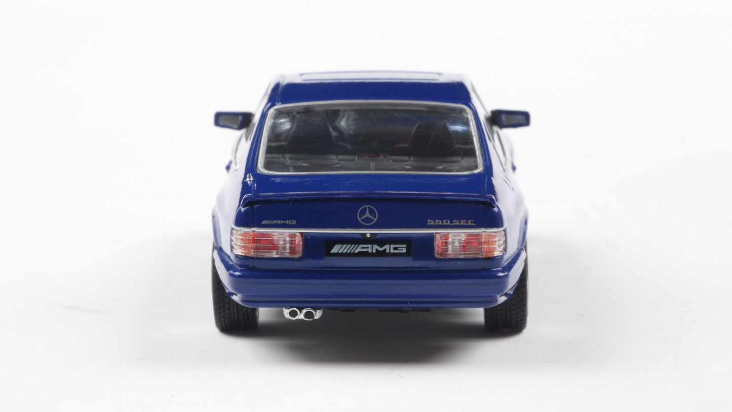 Mercedes-Benz 560 SEC AMG widebody linarte blue pearl - Solido - 1/43