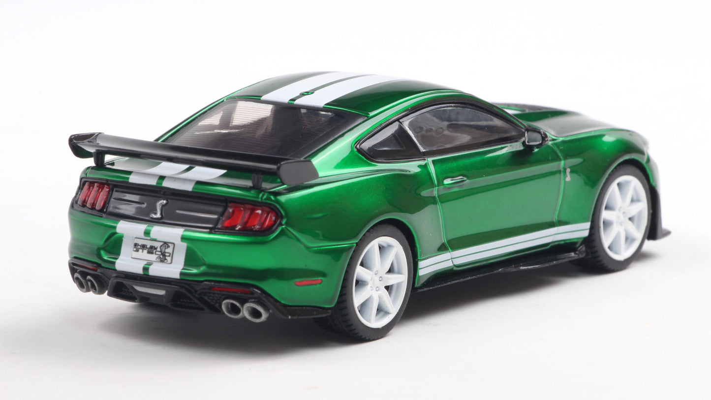 PRECOMMANDE - SHELBY MUSTANG GT500 ERUPTION GREEN METALLIC W/WHITE STRIPES 2020 - Solido - 1/43