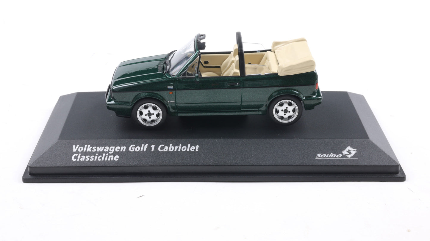 PRECOMMANDE - VOLKSWAGEN GOLF CABRIO CLASSIC LINE CLASSIC GREEN 1992 - Solido - 1/43