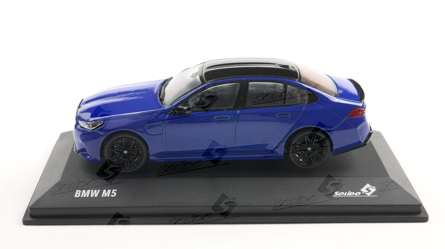 PRECOMMANDE - BMW G90 M5 SEDAN MARINA BAY BLUE 2024 - Solido - 1/43