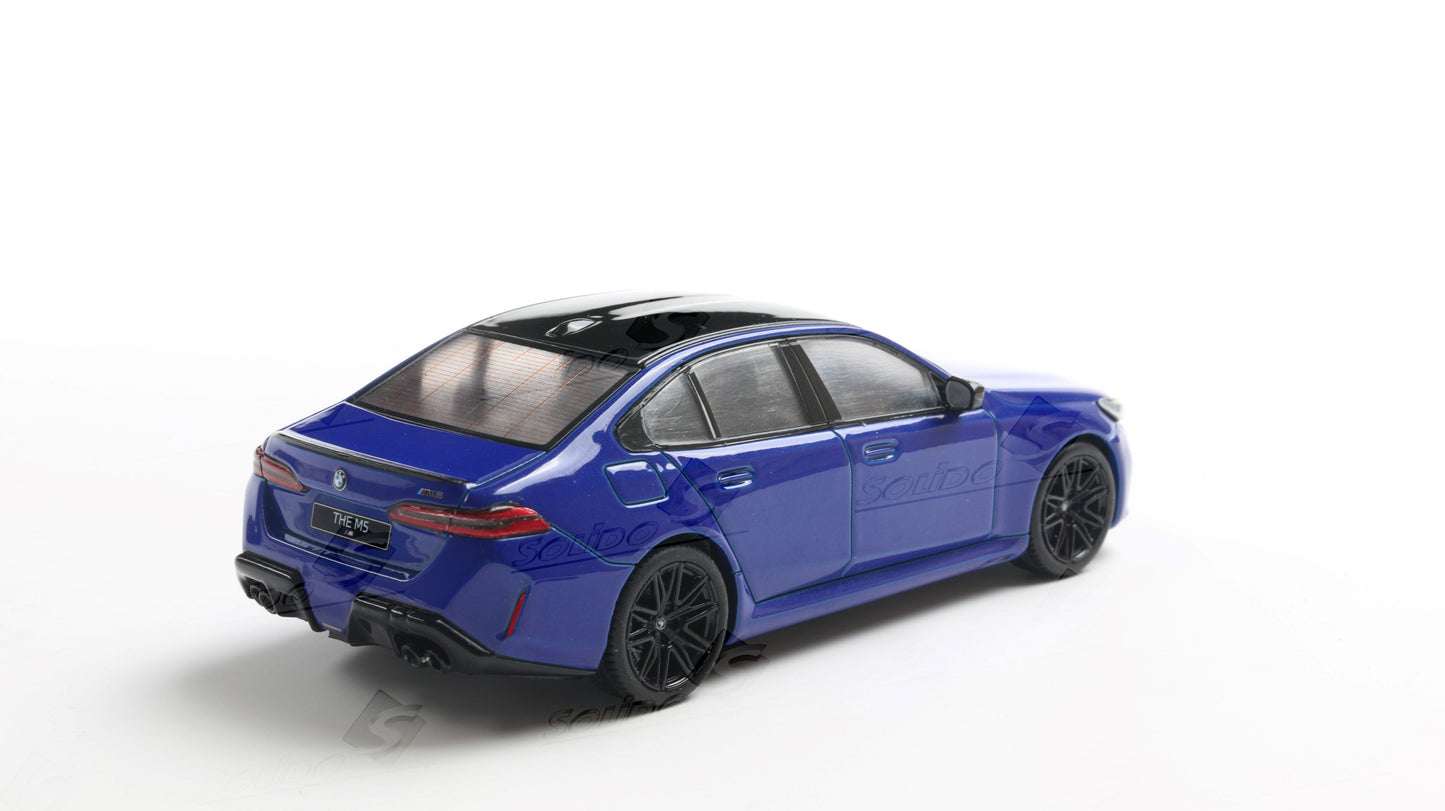 PRECOMMANDE - BMW G90 M5 SEDAN MARINA BAY BLUE 2024 - Solido - 1/43