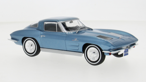 Chevrolet Corvette (C2) Bleu 1963 - Whitebox - 1/24