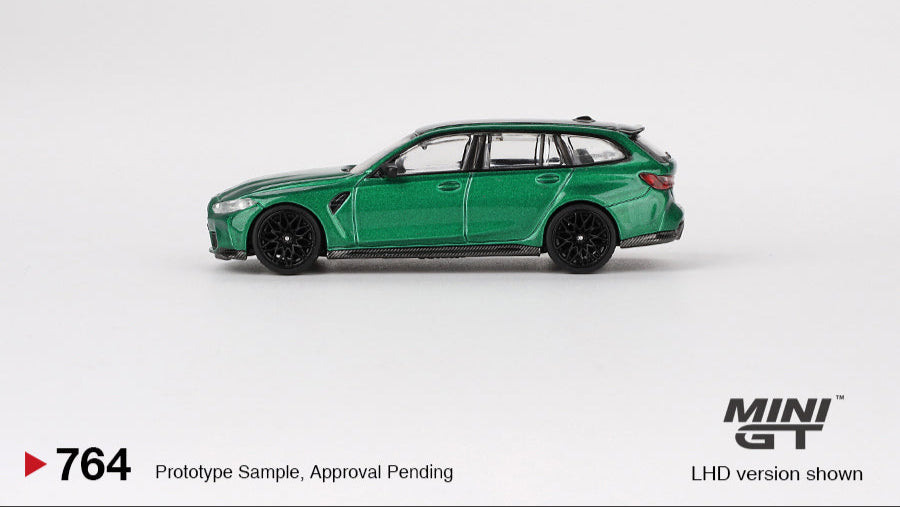 BMW M3 Competition Touring Vert Île de Man Métallisé - MiniGT - 1/64