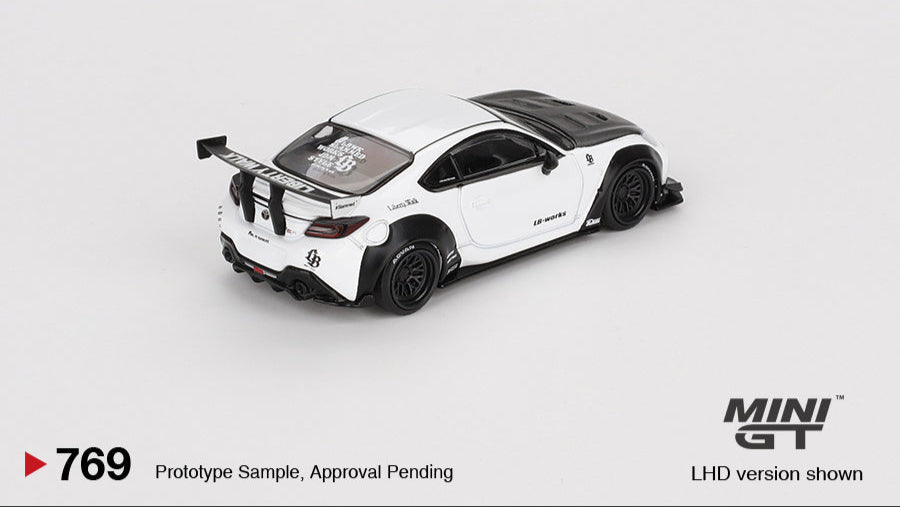 TOYOTA GR86 LB NATION WHITE 2023 - Mini GT - 1/64