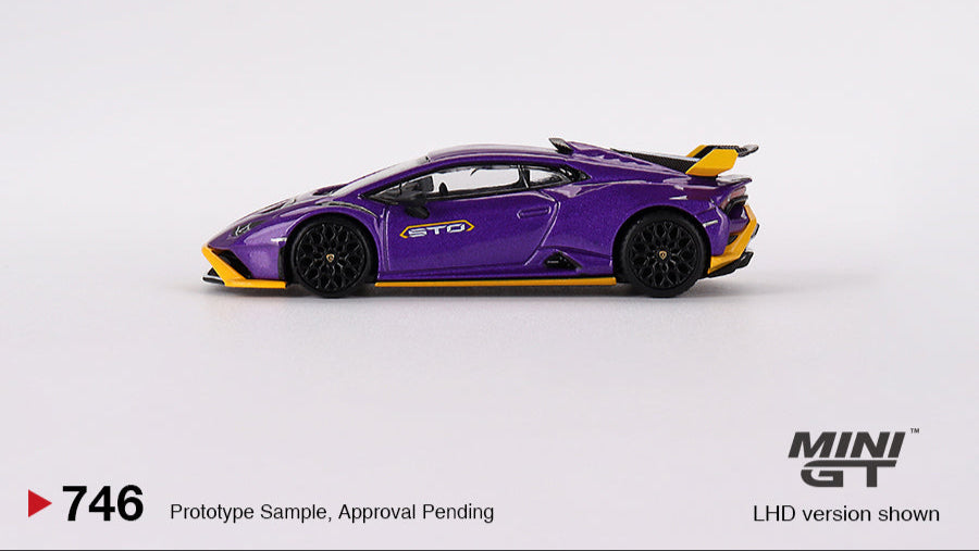 LAMBORGHINI HURACAN STO VIOLA PASIFAE 2023 - Mini GT - 1/64