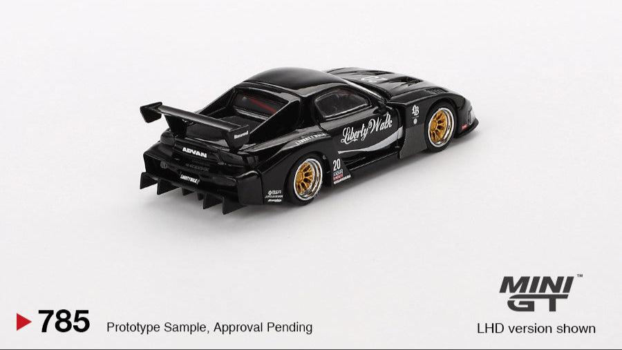 MAZDA RX-7 LB-SUPER SILHOUETTE BLACK 2023 - Mini GT - 1/64