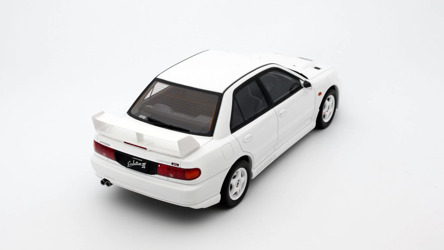 Mitsubishi Lancer Evo III Scotia White W83 1995 - Ottomobile - 1/18