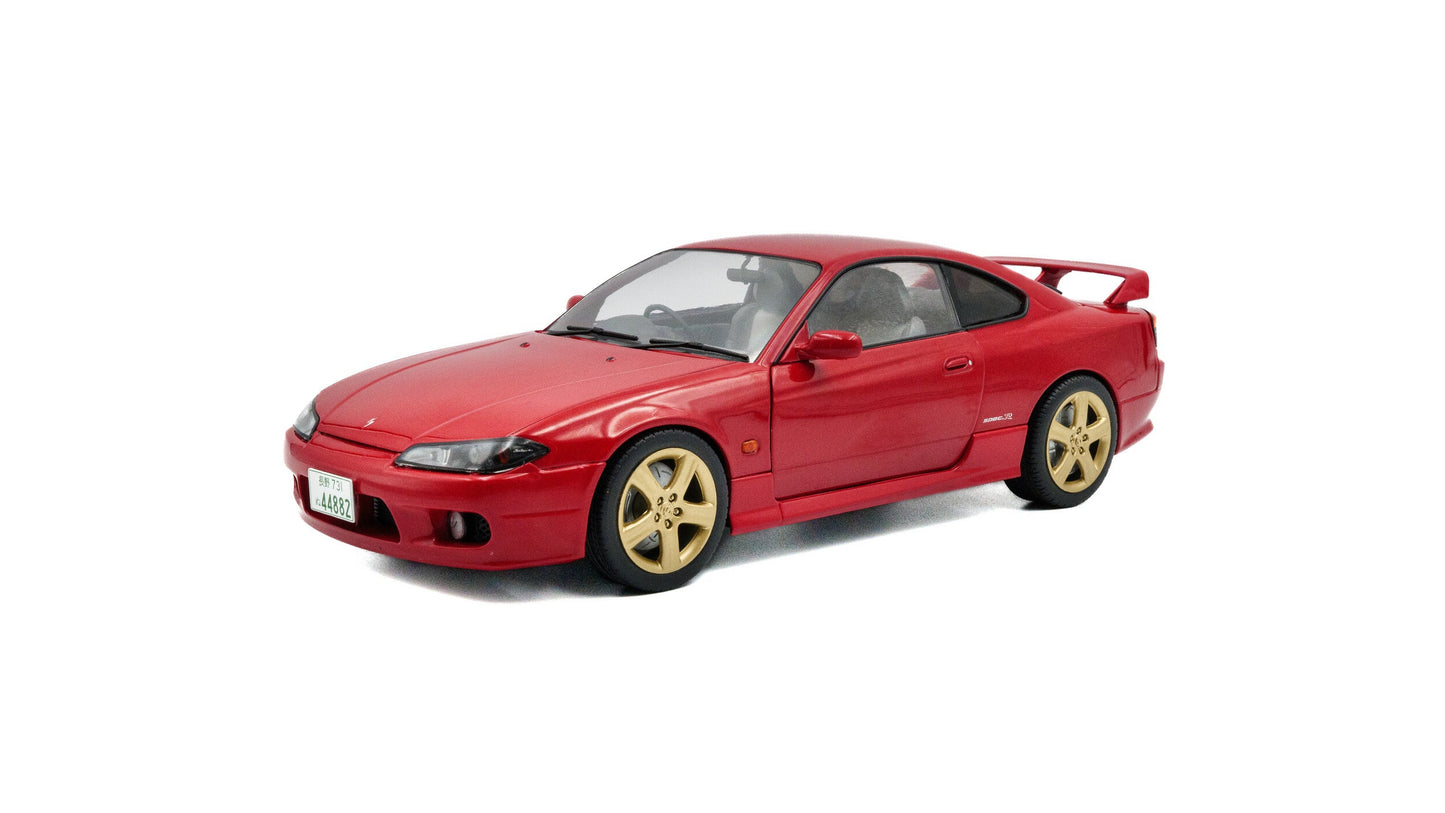 Nissan Silvia S15 Spec-R Aero Flame red 1999 - Solido - 1/18