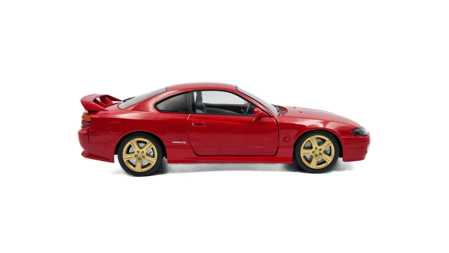 Nissan Silvia S15 Spec-R Aero Flame red 1999 - Solido - 1/18