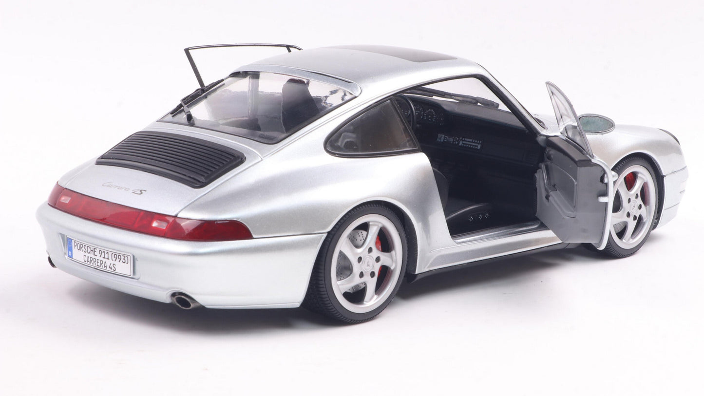 Porsche 911 (993) 4S Polar Silver 1996 - Solido - 1/18