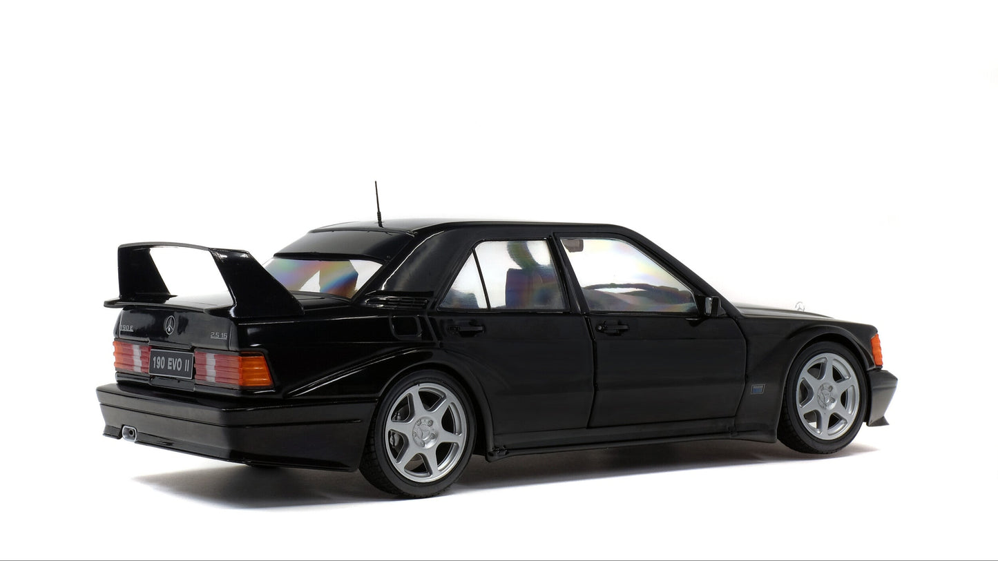 MERCEDES 190 EVO II (W201) BLACK 1990 - Solido - 1/18
